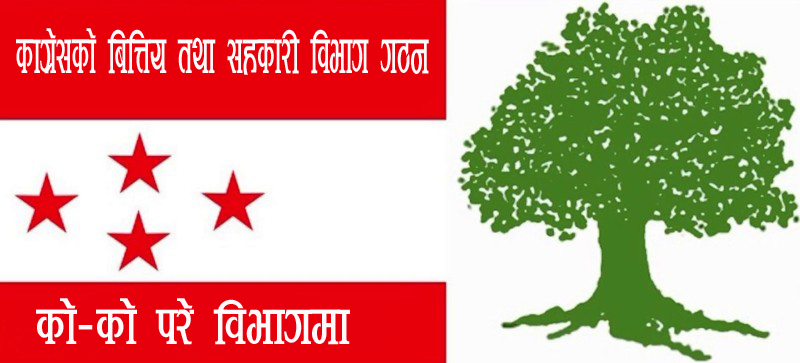 काग्रेसको बित्तिय तथा सहकारी विभागमा को को परे, नामावली सहित